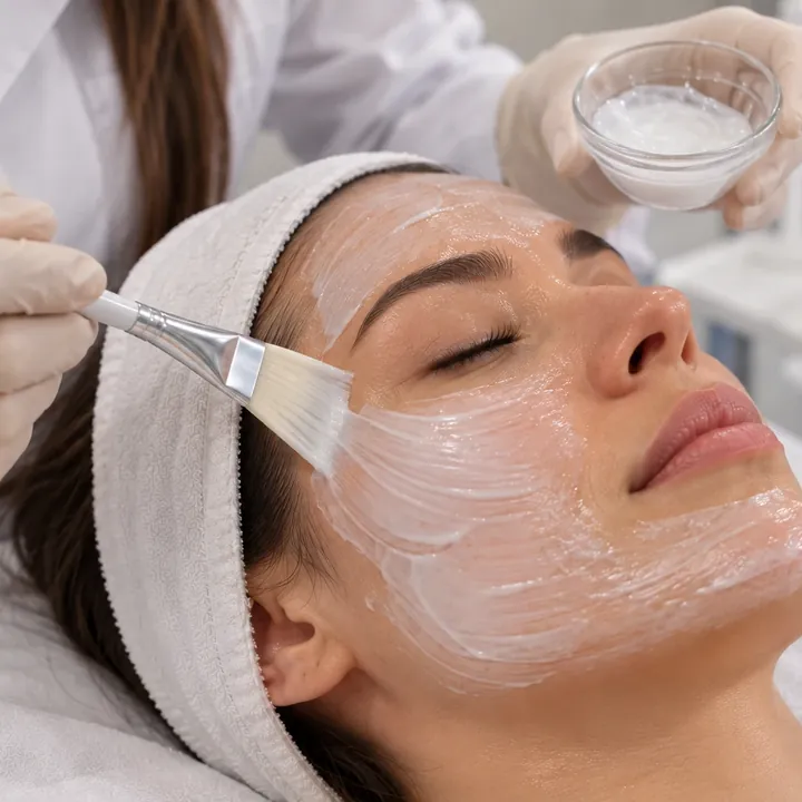 Foto de referencia: Limpieza facial con peeling químico